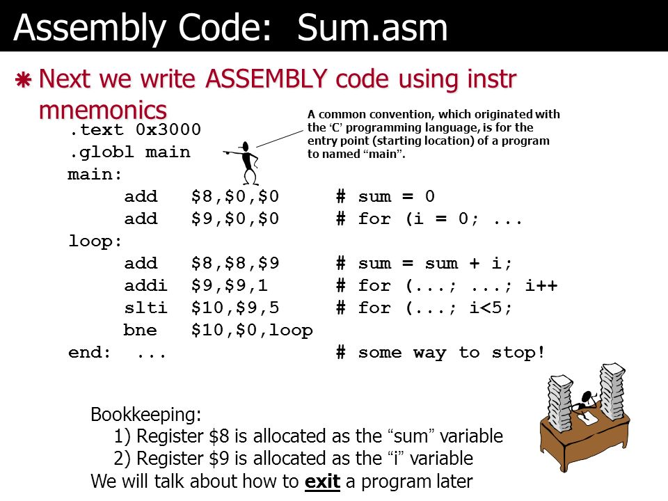 writing assembly code pickles